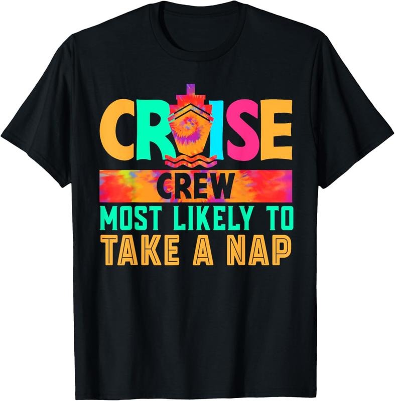 100% Cotton Cruise Crew Most Likely to Take A Nap Hippie T-Shirt Hoodie, Sweatshirt | HypeCrazeTee.com