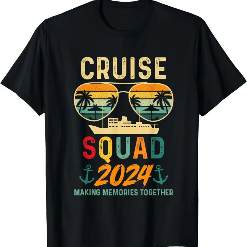 [100% Cotton]Cruise Squad 2024 Family Vacation Matching Group Summer T-Shirts, Hoodie, Sweatshirt