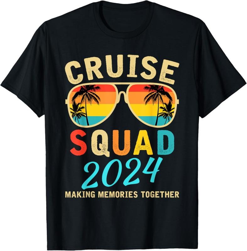 100% Cotton Cruise Squad 2024 Summer Vacation Matching Family Group T-Shirt Hoodie, Sweatshirt | HypeCrazeTee.com
