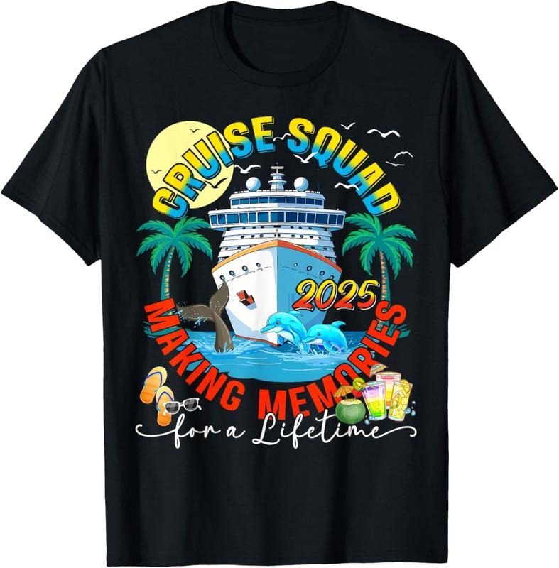 100% Cotton Cruise Squad 2025 Making Memories Family Cousin Crew Summer T-Shirt Hoodie, Sweatshirt | HypeCrazeTee.com