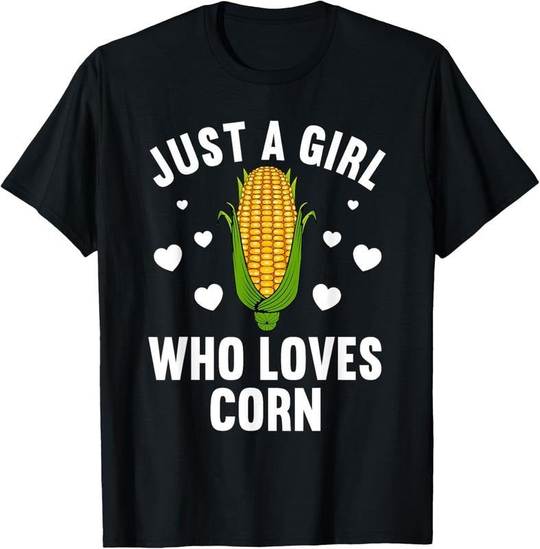 100% Cotton Cute Corn Art For Women Girls  Kernel Corn Cob Lovers T-Shirt Hoodie, Sweatshirt | HypeCrazeTee.com