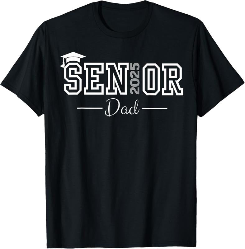 100% Cotton Cute Heart Graduate Proud Dad Senior of 2025 Class T-Shirt Hoodie, Sweatshirt | HypeCrazeTee.com