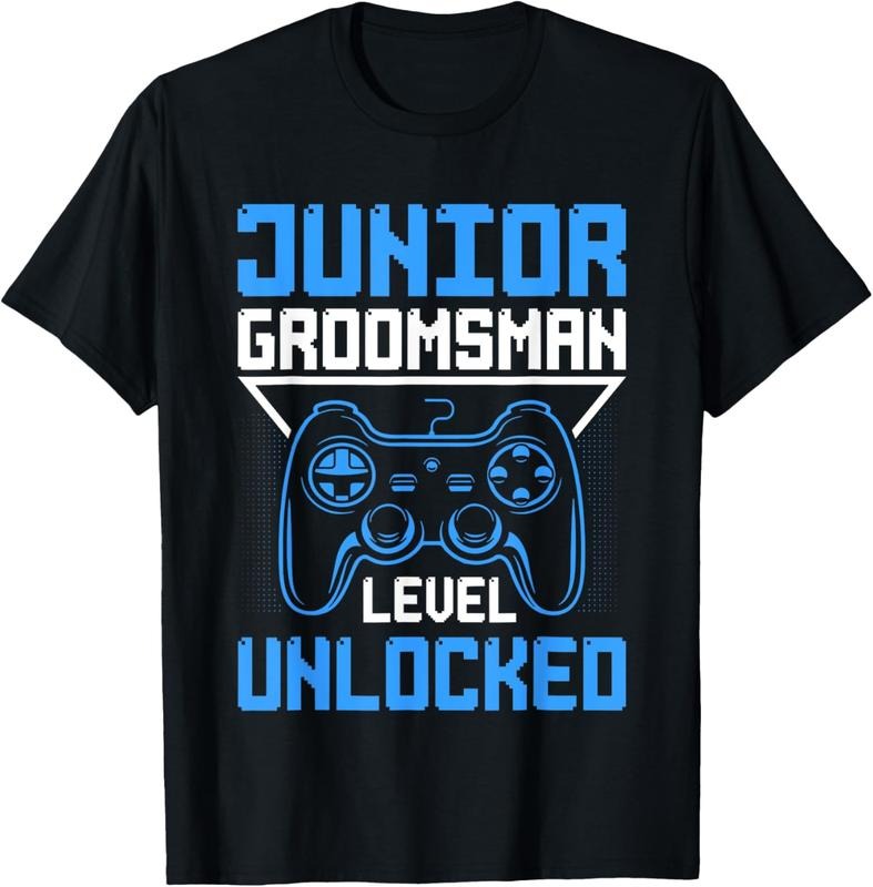 100% Cotton Cute Junior Groomsman Gaming Wedding Party Jr Boys Gift T-Shirt Hoodie, Sweatshirt | HypeCrazeTee.com