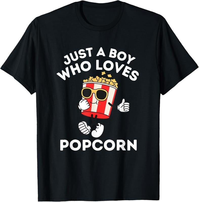 100% Cotton Cute Just A Boy Who Loves Popcorn    5T 4T T-Shirt Hoodie, Sweatshirt | HypeCrazeTee.com