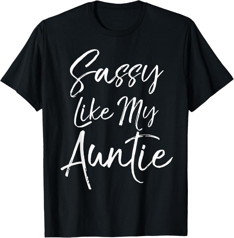 100% Cotton Cute Niece Gift from Aunt Matching Gift Sassy Like My Auntie T-Shirt Hoodie, Sweatshirt | HypeCrazeTee.com