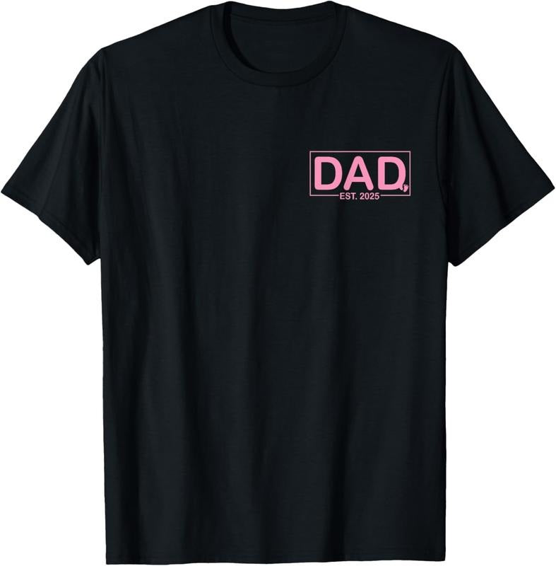 100% Cotton Dad Est. 2025 Logo Dad Girl Loading New Dad 2025 Dad To be T-Shirt Hoodie, Sweatshirt | HypeCrazeTee.com