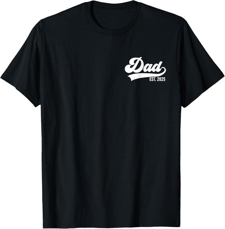100% Cotton Dad Est. 2025 Dad 2025 loading New Dad 2025 T-Shirt Hoodie, Sweatshirt | HypeCrazeTee.com