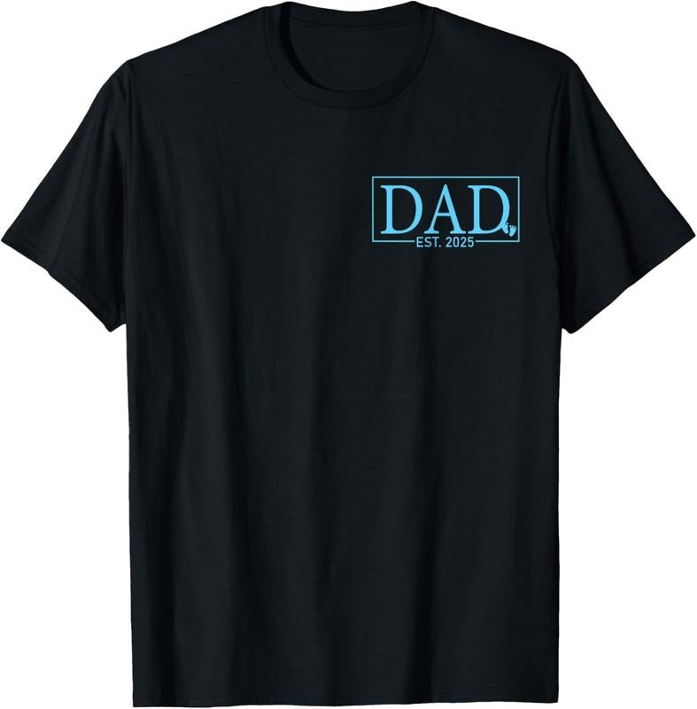 100% Cotton Dad Est. 2025 Logo Dad 2025 Loading New Dad 2025 Dad To be T-Shirt Hoodie, Sweatshirt | HypeCrazeTee.com