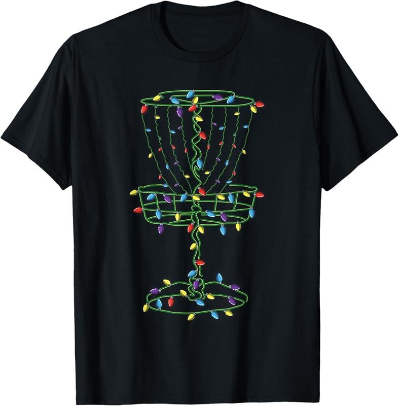 100% Cotton Disc Golf Basket Cool Disc Golf Frisbee Golfer Xmas T-Shirts, Hoodie, Sweatshirt