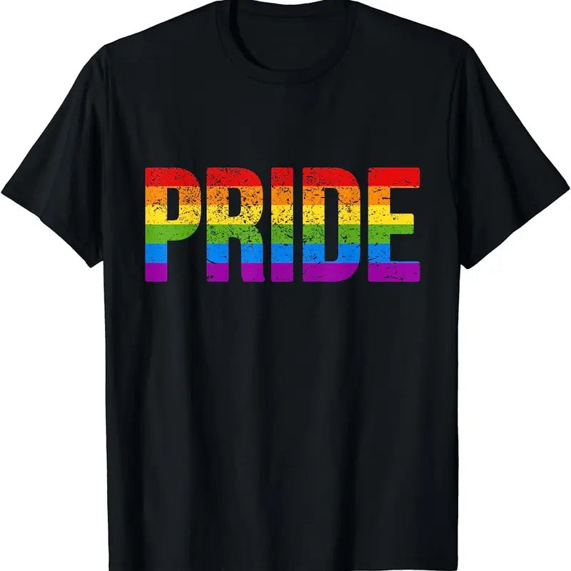 [100% Cotton]Distressed Gay Pride Stuff CSD Rainbow Flag LGBTQ Pride T-Shirt Hoodie, Sweatshirt | HypeCrazeTee.com