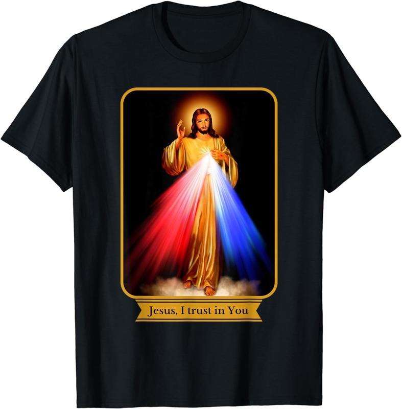 [100% Cotton]Divine Mercy Jesus I Trust In You Catholic T-Shirt Hoodie, Sweatshirt | HypeCrazeTee.com