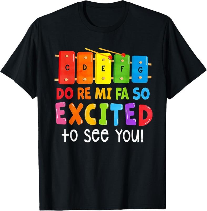 100% Cotton Do Re Mi Fa So Excited To See You Music Teacher T-Shirt Hoodie, Sweatshirt | HypeCrazeTee.com
