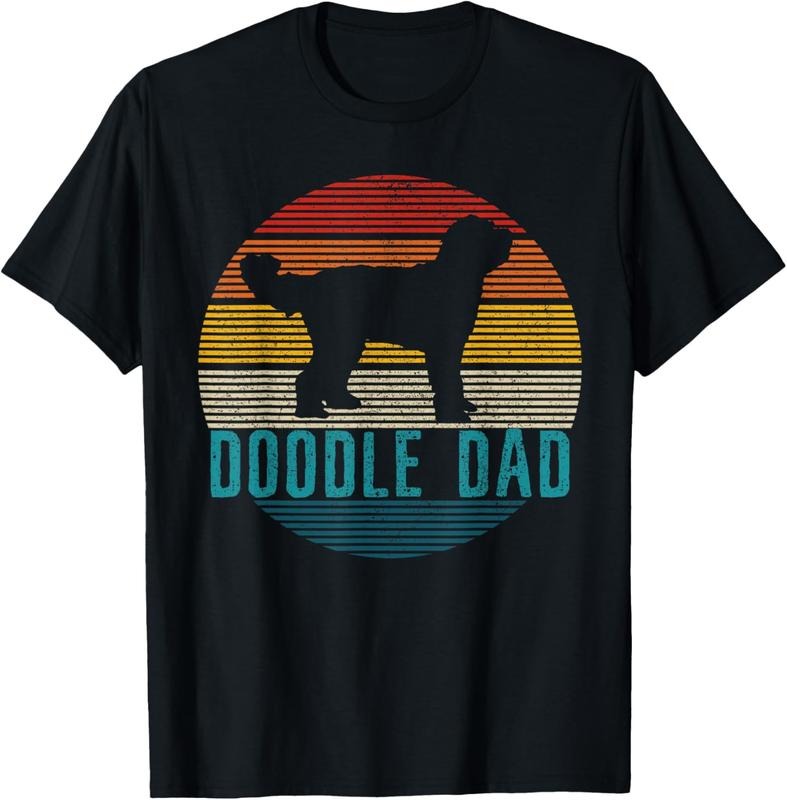 100% Cotton Doodle Dad - Vintage Goldendoodle Dog Owner Funny Gift T-Shirt Hoodie, Sweatshirt | HypeCrazeTee.com