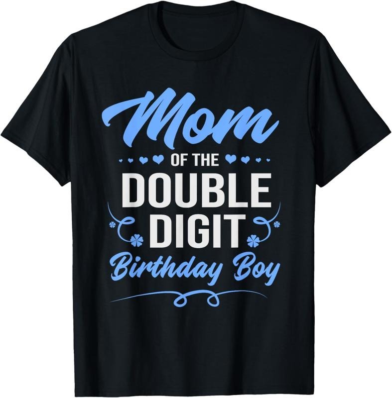 100% Cotton Double Digit Birthday Boy Mom T-Shirt Hoodie, Sweatshirt | HypeCrazeTee.com