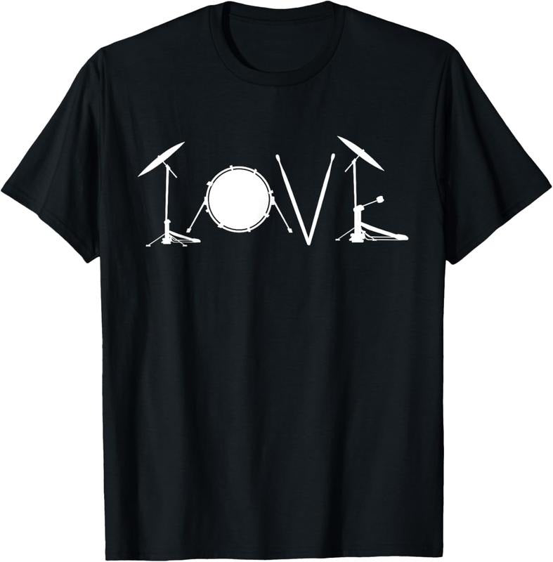 100% Cotton Drummers Drumming Gift Drum Love Drums Drummer T-Shirt Hoodie, Sweatshirt | HypeCrazeTee.com