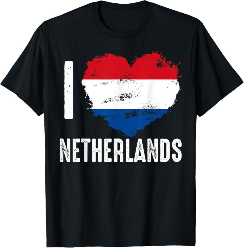 100% Cotton Dutch Flag Netherlands Tourist Souvenir T-Shirt Hoodie, Sweatshirt | HypeCrazeTee.com