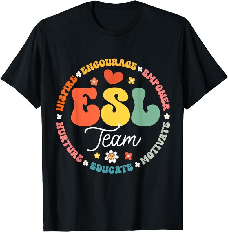 [100% Cotton]ESL Team Teacher English As A Second Language Squad T-Shirt Hoodie, Sweatshirt | HypeCrazeTee.com