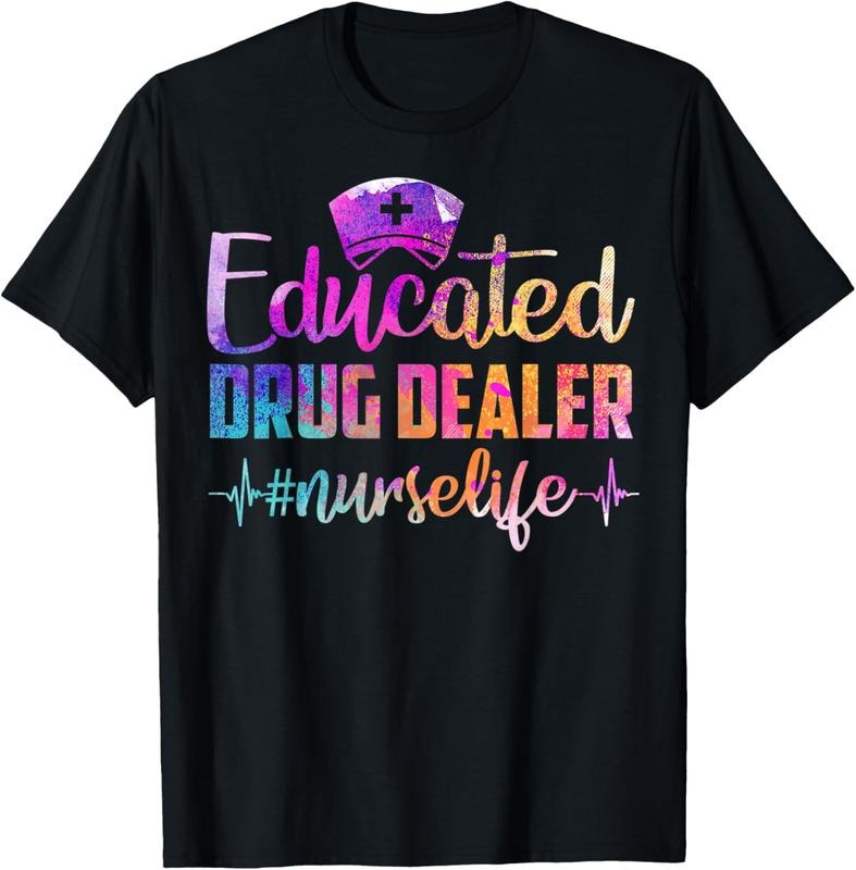 100% Cotton Educated Drug Dealer Nurse Life Funny Nurse Heart Beat T-Shirt Hoodie, Sweatshirt | HypeCrazeTee.com