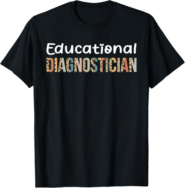 100% Cotton Educational Diagnostician Teacher Leopard Back To School T-Shirt Hoodie, Sweatshirt | HypeCrazeTee.com