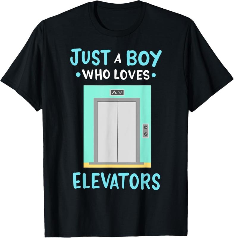 100% Cotton Elevator Just a Boy Who Loves Elevators T-Shirt Hoodie, Sweatshirt | HypeCrazeTee.com