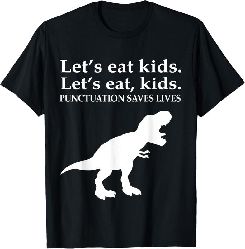 100% Cotton English Grammar Let's Eat  Punctuation Saves Lives T-Shirt Hoodie, Sweatshirt | HypeCrazeTee.com