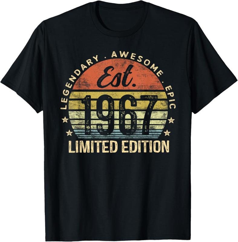 100% Cotton Est 1967 Limited Edition 57th Birthday Gifts 57 Year Old T-Shirt Hoodie, Sweatshirt | HypeCrazeTee.com