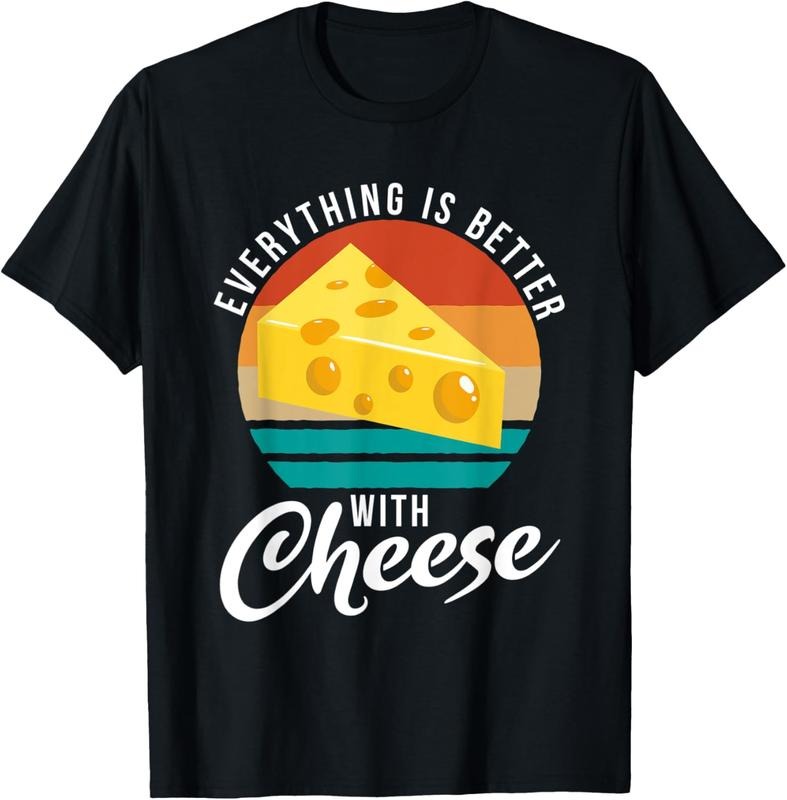 100% Cotton Everything is better with Cheese Snack Cheese T-Shirt Hoodie, Sweatshirt | HypeCrazeTee.com