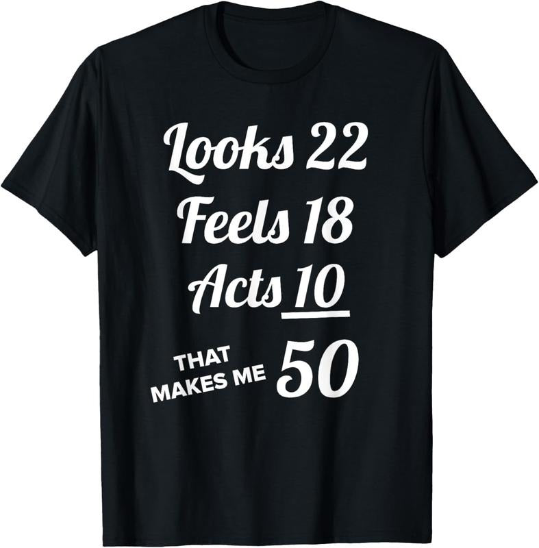 100% Cotton FIFTY YEARS OLD Birthday Present for 50 Year old T-Shirt Hoodie, Sweatshirt | HypeCrazeTee.com