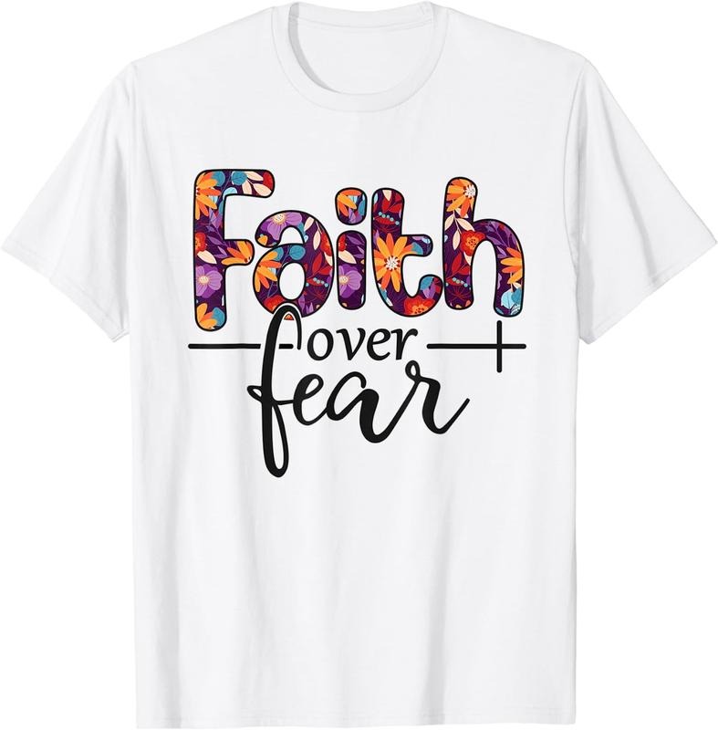 [100% Cotton]Faith Over Fear T-Shirt Hoodie, Sweatshirt | HypeCrazeTee.com