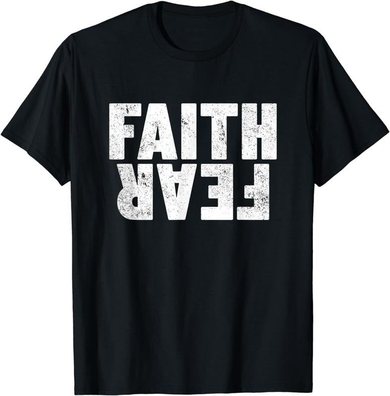 [100% Cotton]Faith Over Fear Women's Men's Christian Faith Over Fear T-Shirt Hoodie, Sweatshirt | HypeCrazeTee.com