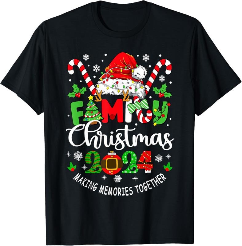 100% Cotton Family Christmas 2024 Matching Family Christmas Xmas T-Shirt Hoodie, Sweatshirt | HypeCrazeTee.com