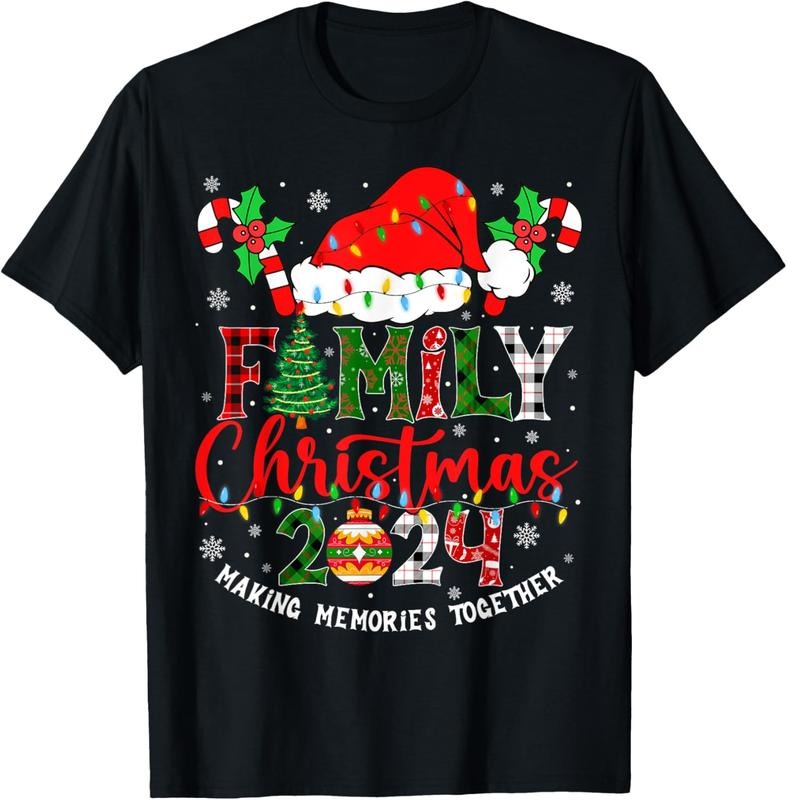 100% Cotton Family Christmas 2024 Matching Outfit Xmas Squad Santa Group T-Shirt Tee Hoodie, Sweatshirt | HypeCrazeTee.com
