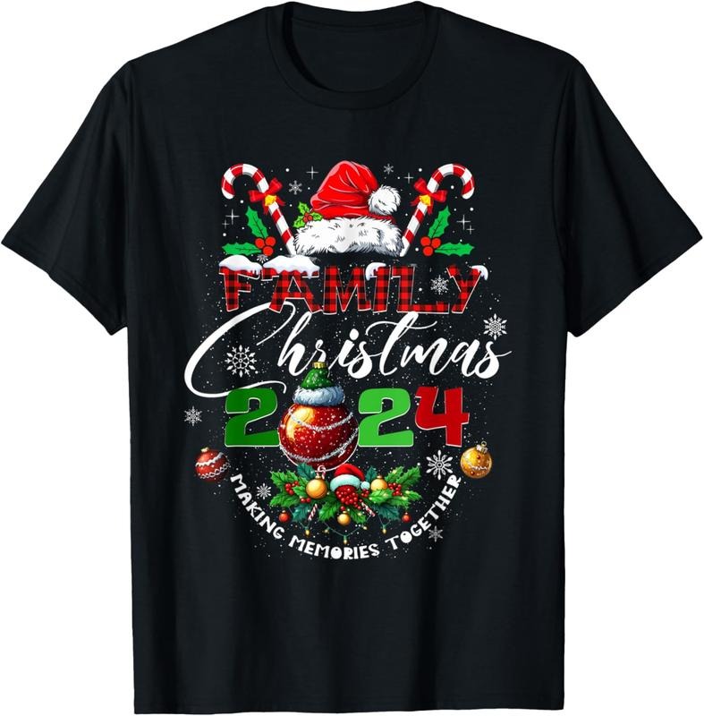 100% Cotton Family 2024 Matching Xmas Squad Santa Group T Shirtstyle{N002}2 T-Shirts, Hoodie, Sweatshirt
