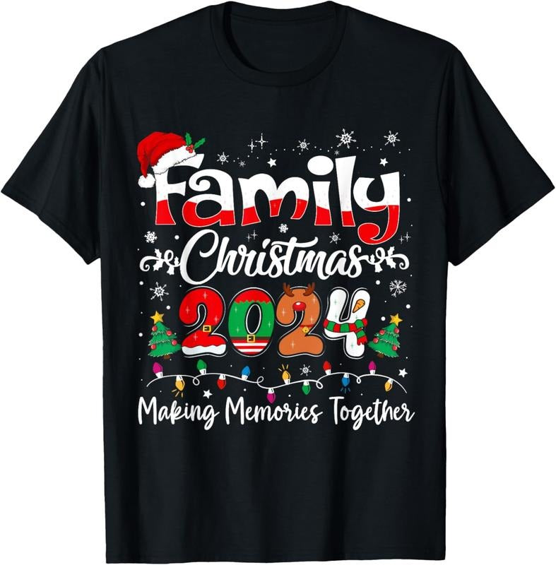 100% Cotton Family Christmas 2024 Matching Outfit Xmas Squad Santa Group T-Shirtstyle{n002}3 T-Shirts, Hoodie, Sweatshirt
