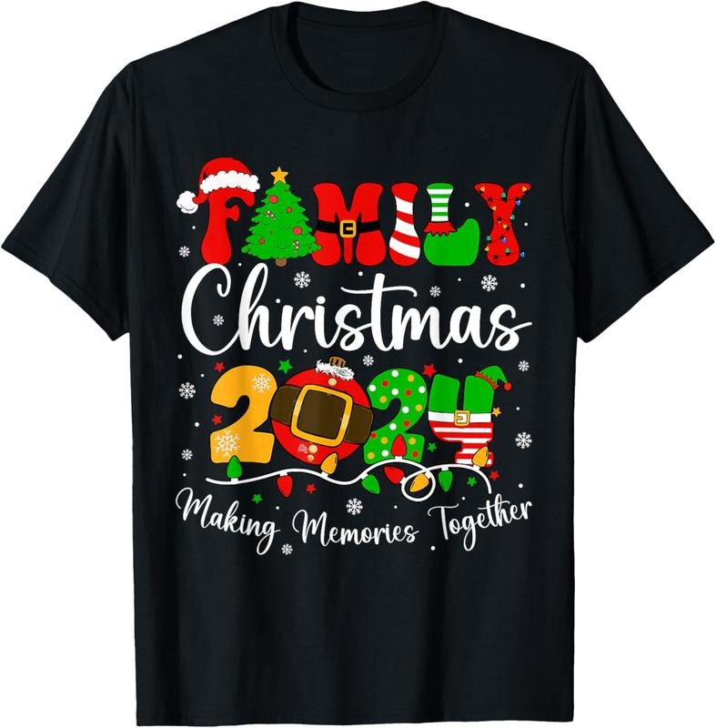100% Cotton Family Christmas 2024 Matching Squad Santa Elf Funny Xmas T-Shirt Tee Hoodie, Sweatshirt | HypeCrazeTee.com