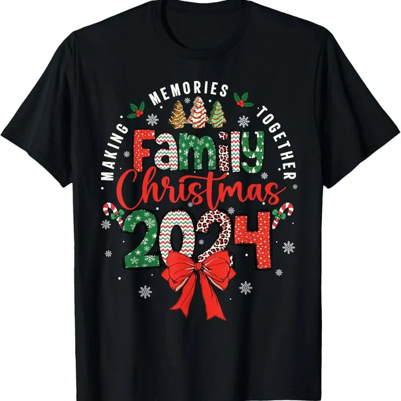 100% Cotton Family Christmas 2024 Matching Xmas Making Memories Together T-Shirt Hoodie, Sweatshirt | HypeCrazeTee.com