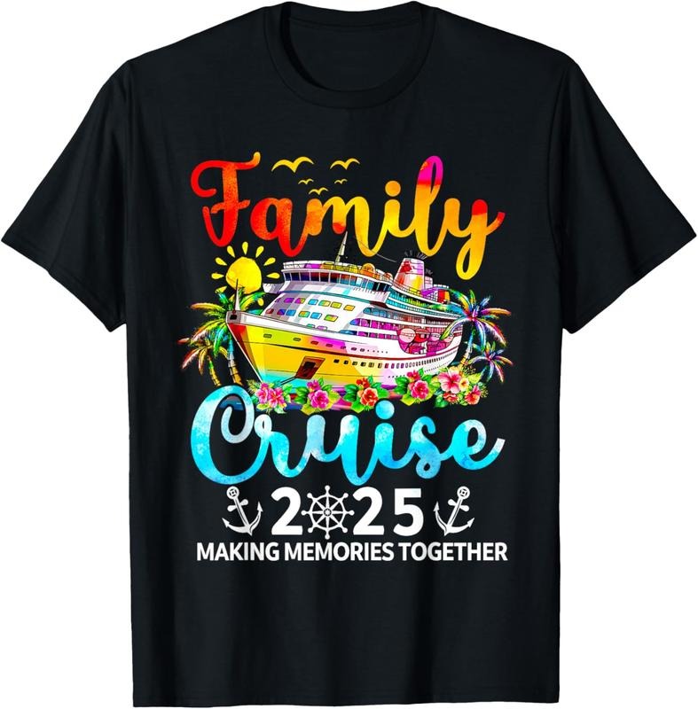100% Cotton Family Cruise 2025 Family Vacation Matching 2025 T-Shirt Hoodie, Sweatshirt | HypeCrazeTee.com