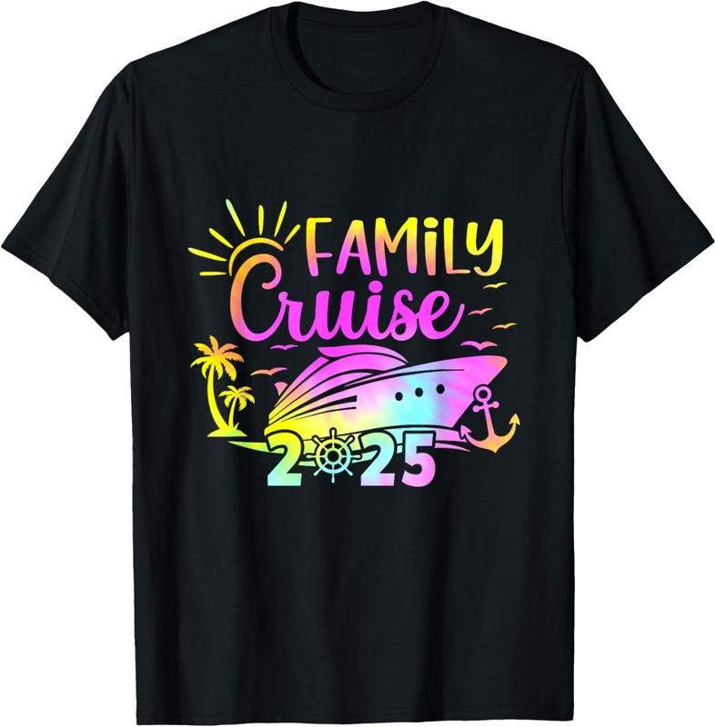 100% Cotton Family Cruise 2025 Family Vacation Matching for Cruise 2025 T-Shirt Hoodie, Sweatshirt | HypeCrazeTee.com