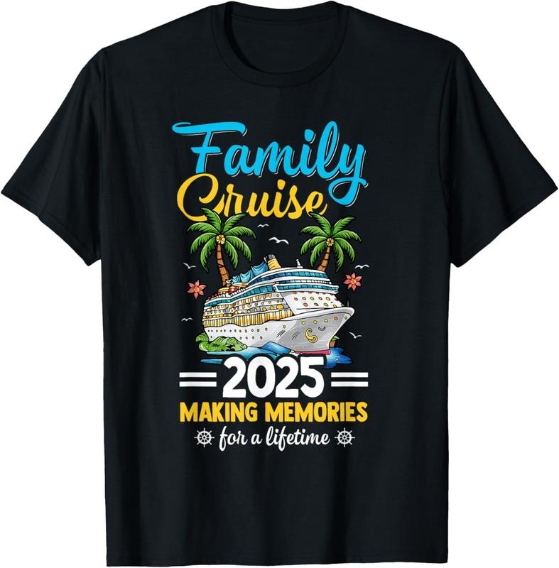 100% Cotton Family Cruise 2025 Squad Family Matching Trip For Summer T-Shirt Hoodie, Sweatshirt | HypeCrazeTee.com