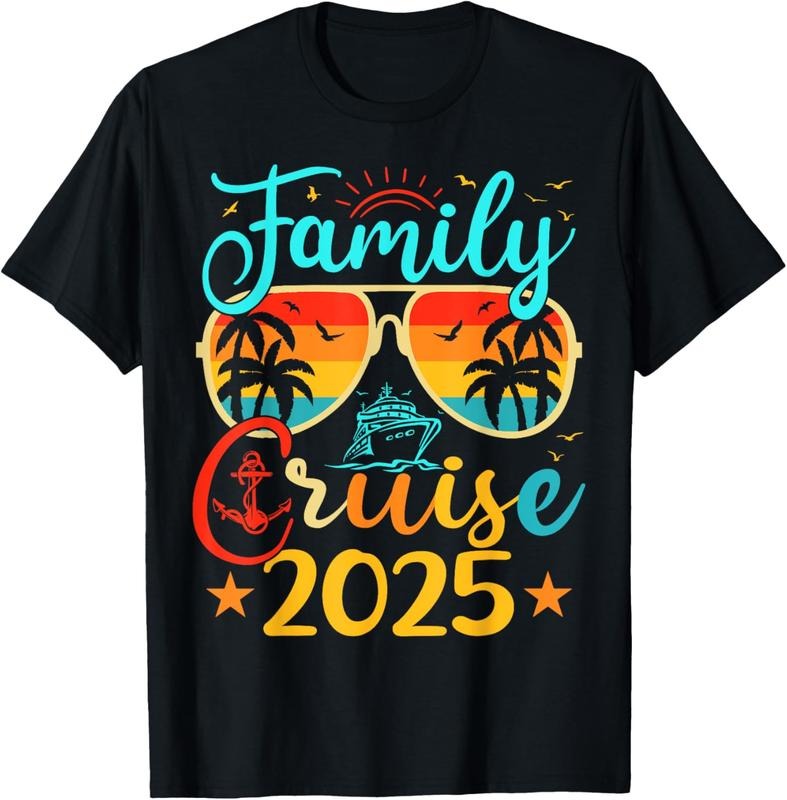 100% Cotton Family Cruise 2025 Summer Vacation Matching Family Cruise T-Shirt Hoodie, Sweatshirt | HypeCrazeTee.com