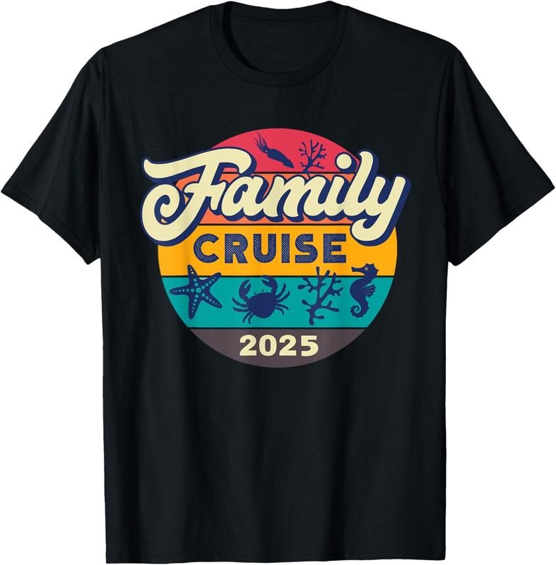 100% Cotton Family Cruise 2025 Summer Vacation Trip Matching Beach Crew T-Shirt Hoodie, Sweatshirt | HypeCrazeTee.com