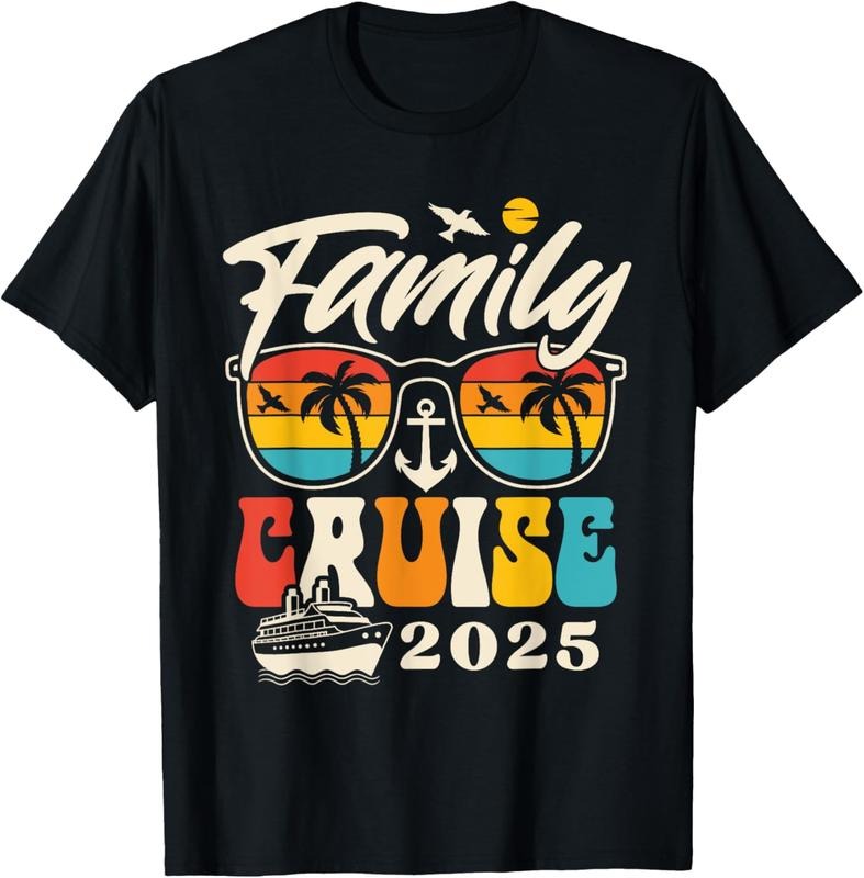 100% Cotton Family Cruise 2025 Vacation Trip Crew Family Matching Group T-Shirt Hoodie, Sweatshirt | HypeCrazeTee.com