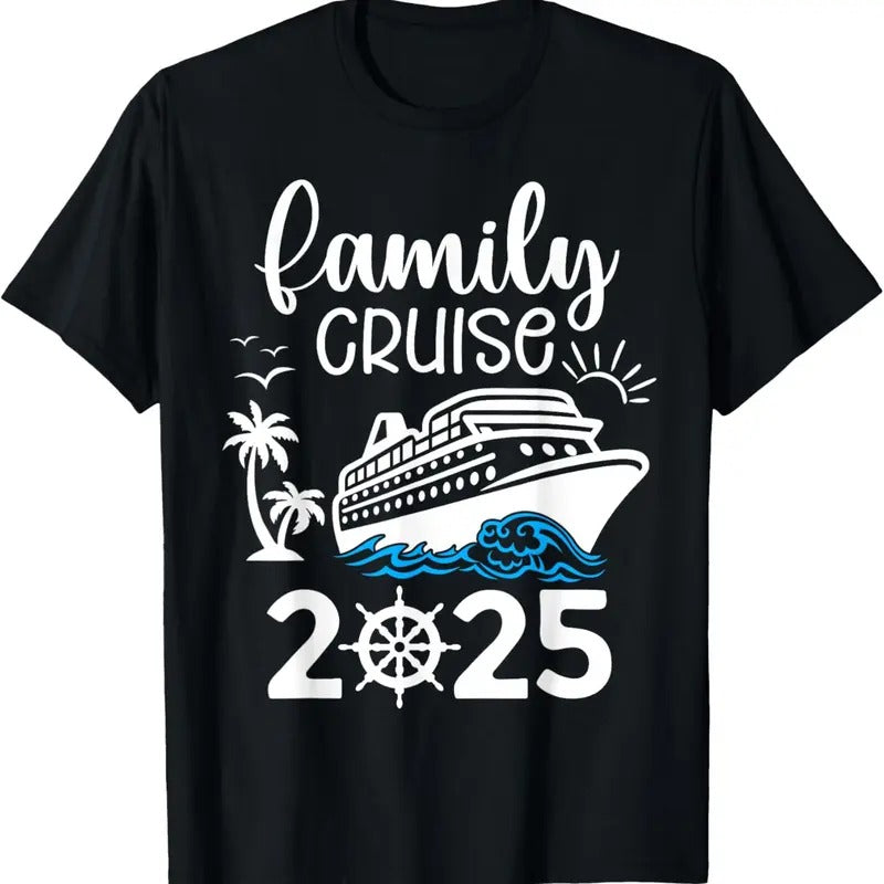 100% Cotton Family Cruise 2025 Vacation Trip Cruising Family Matching T-Shirt Hoodie, Sweatshirt | HypeCrazeTee.com