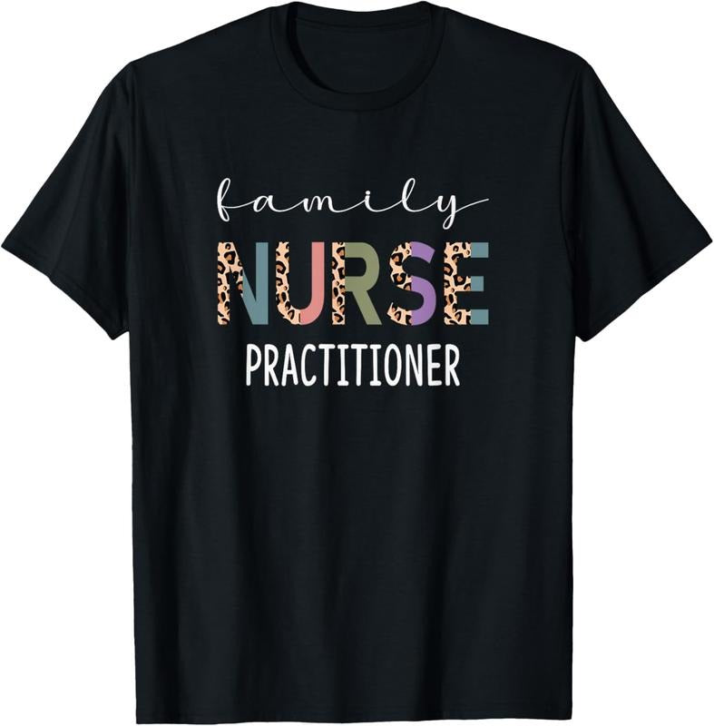 100% Cotton Family Nurse Practitioner Funny FNP Gift Women Nurse Leopard T-Shirt Hoodie, Sweatshirt | HypeCrazeTee.com