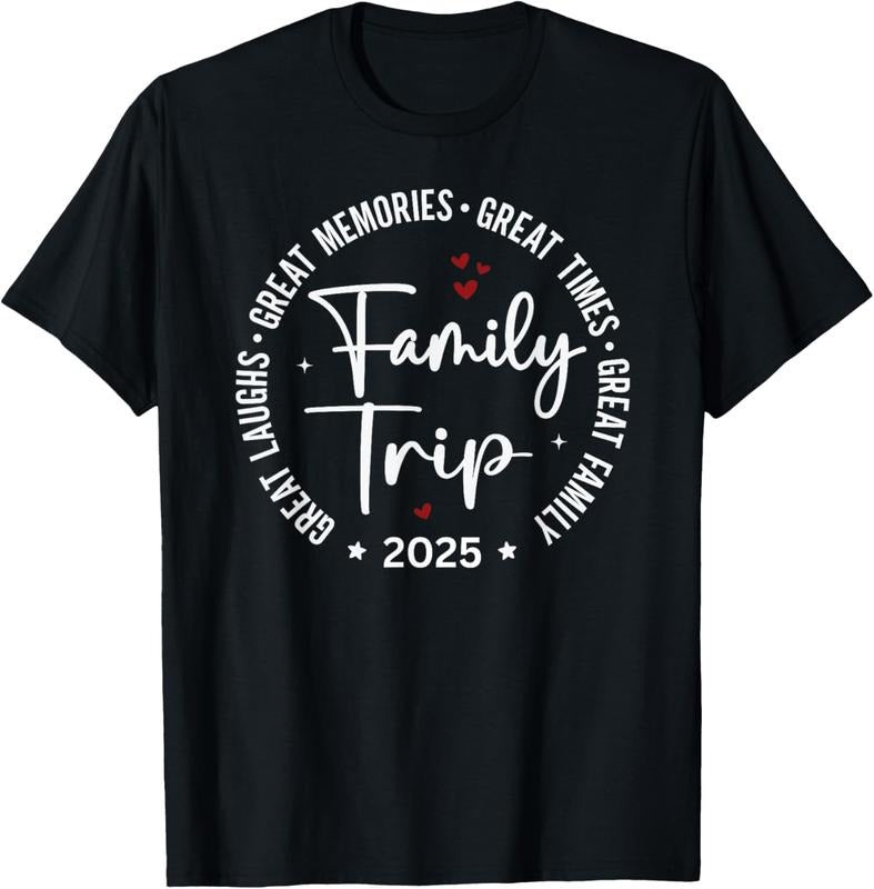 100% Cotton Family Trip Vacation 2025 Matching Group T-Shirt Hoodie, Sweatshirt | HypeCrazeTee.com
