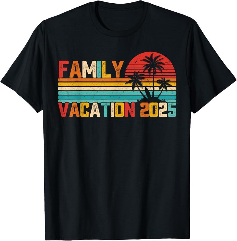 100% Cotton Family Vacation 2025 Beach Matching Summer Vacation T-Shirt Hoodie, Sweatshirt | HypeCrazeTee.com