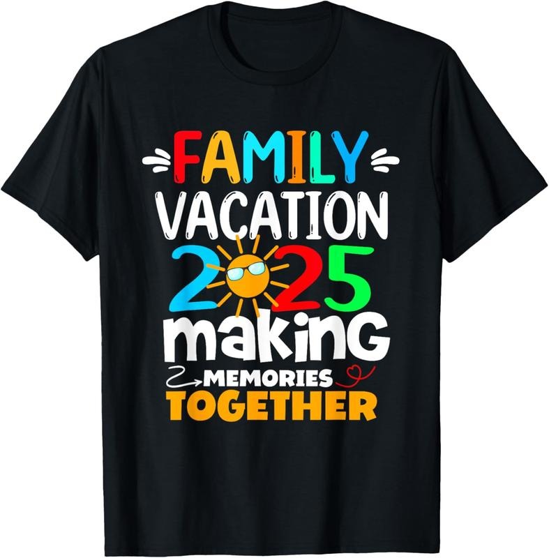 100% Cotton Family Vacation 2025 Funny Trip Making Memories Matching T-Shirt Hoodie, Sweatshirt | HypeCrazeTee.com