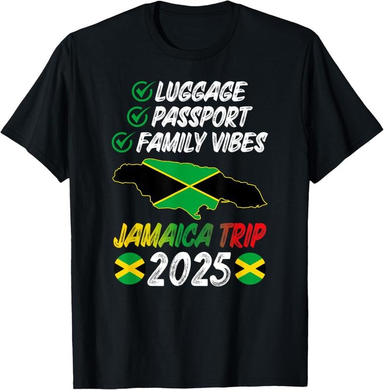 100% Cotton Family Vibes Jamaica Family Trip 2025 Jamaica Vacation T-Shirt Hoodie, Sweatshirt | HypeCrazeTee.com