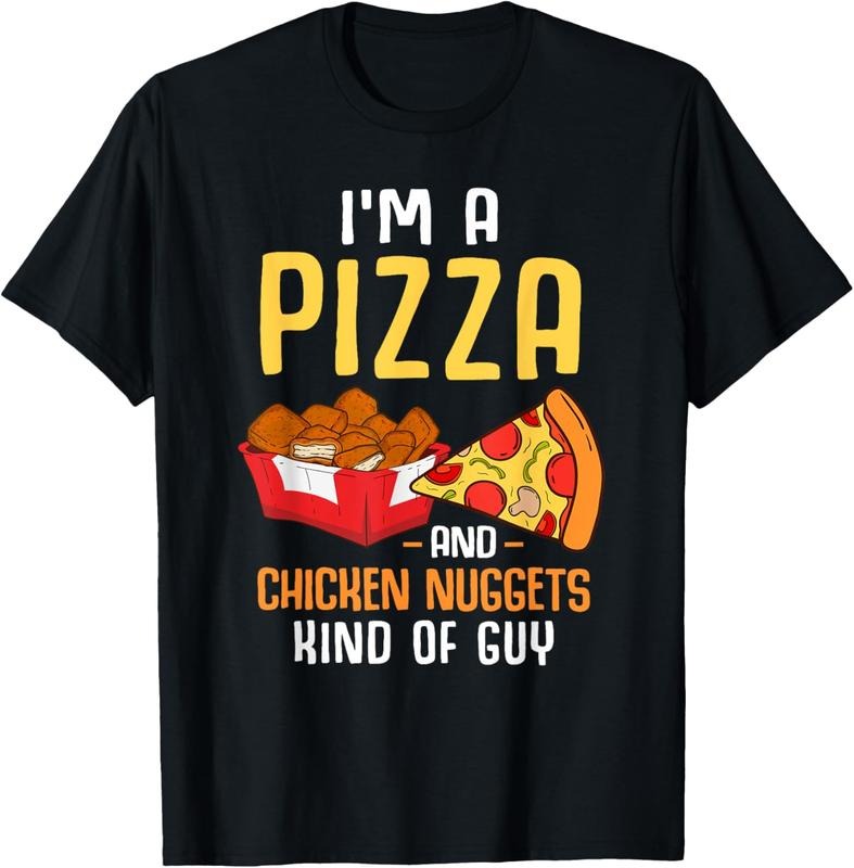 100% Cotton Fast Food Pizza Lover Foodie Men Boys Funny Chicken Nuggets T-Shirt Hoodie, Sweatshirt | HypeCrazeTee.com