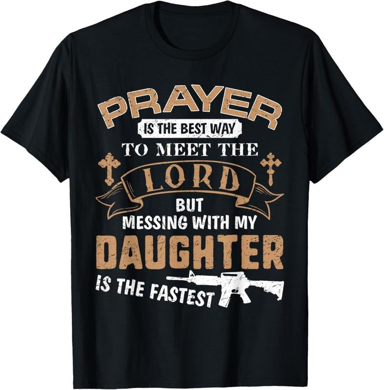 100% Cotton Father Day Funny For Proud Daddy Dad If You Mess My Daughter T-Shirt Hoodie, Sweatshirt | HypeCrazeTee.com